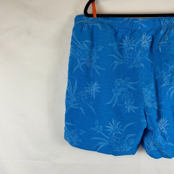 Tommy Bahama Swim Trunks Men's XL Blue Floral Pattern Drawstring Waist Pockets - Picture 3 of 10